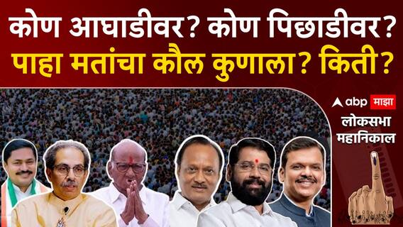 Lok Sabha Result 2024 : कोण आघाडीवर? कोण पिछाडीवर? पाहा मतांचा कौल कुणाला? किती?