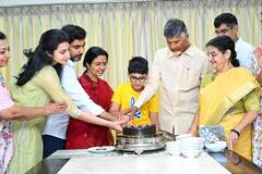 Andhra Election Results 2024: Chandrababu Naidu Celebrates TDP Win With His Family—IN PICS