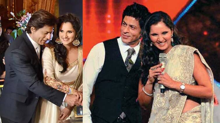 tennis player sania mirza responds to shah rukh khans wish to act as sanias love interest Shah Rukh Khan : ”உன் காதலனாக நடிக்க வேண்டும்” - ஷாருக் கானின் ஆசைக்கு சானியா மிர்சா சொன்ன பதில் என்ன தெரியுமா?