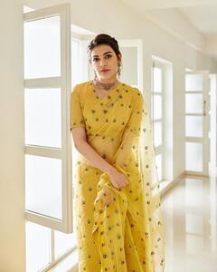 Kajal Aggarwal: ఎల్లో శారీలో మెరిసిపోతున్న అందాల చందమామ - కాజల్ అగర్వాల్ లేటెస్ట్ పిక్స్ వైరల్
