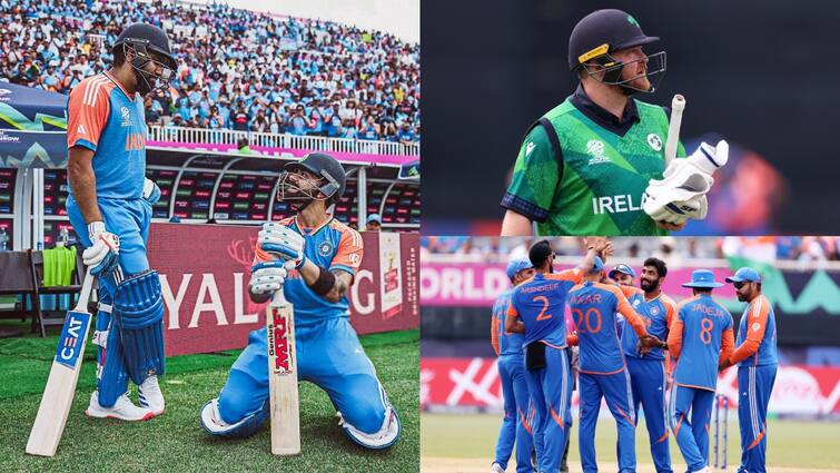 india beats ireland by 8 wickets rohit sharma scored important fifty virat kohli fails t20 world cup 2024 ind vs ire IND vs IRE: भारत का मिशन वर्ल्ड कप, जीत के साथ किया आगाज; आयरलैंड को 8 विकेट से धो डाला