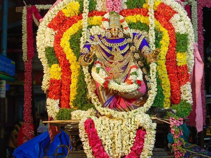 கரூர்: ஸ்ரீ மாரியம்மன் மேள தாளங்கள் முழங்க சிறப்பு அலங்காரத்தில் திருவீதி உலா