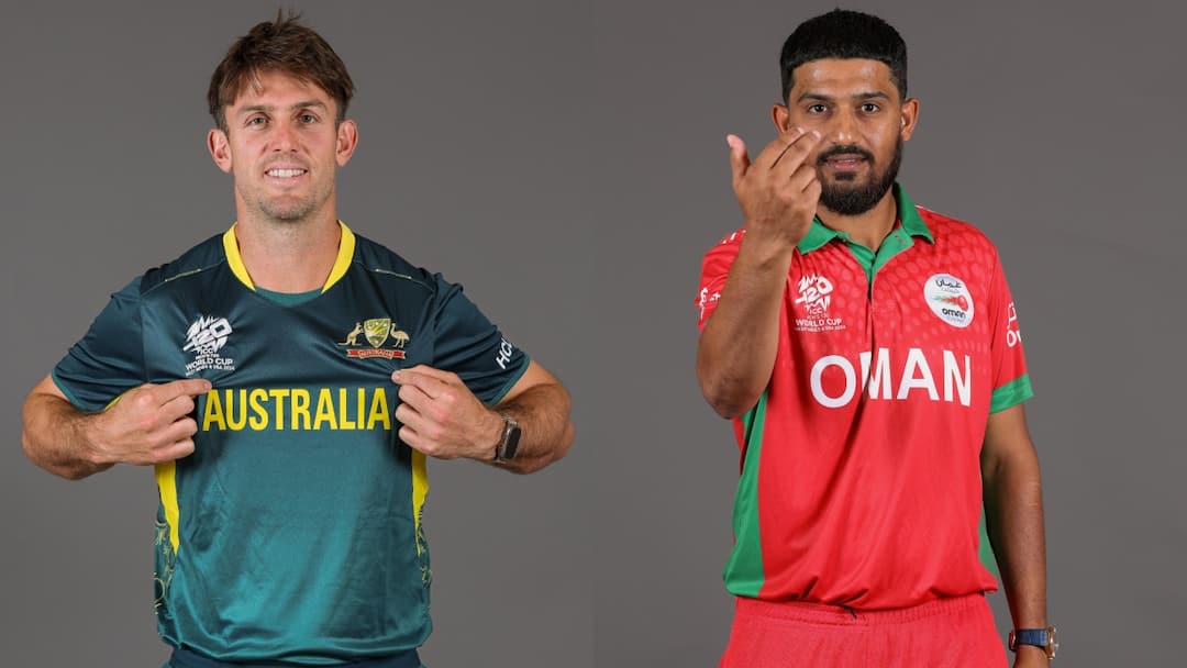 AUS vs Oman: ओमान ने टॉस जीतकर किया बॉलिंग का फैसला, पहले बैटिंग करेगी ऑस्ट्रेलिया, देखें दोनों की प्लेइंग XI T20 World Cup 2024 AUS vs Oman 10th match toss and playing XI Oman won and Australia will bat first at Kensington Oval AUS vs Oman: ओमान ने टॉस जीतकर किया बॉलिंग का फैसला, पहले बैटिंग करेगी ऑस्ट्रेलिया, देखें दोनों की प्लेइंग XI