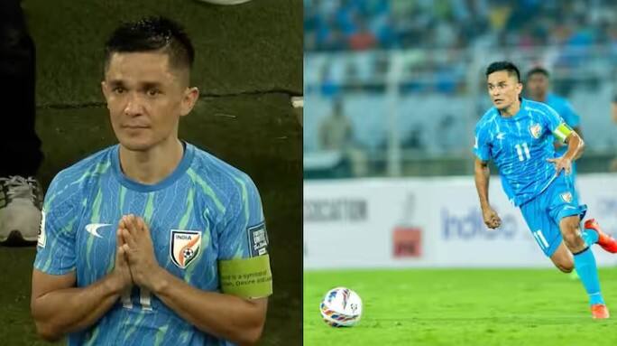 fifa world cup qualifiers 2026 india vs kuwait match ended in a draw sunil chhetri retires from football  Sunil Chhetri Retirement: 20 સાલ બેમિસાલ, ફૂટબોલના દિગ્ગજ સુનીલ છેત્રીની નિવૃતિ, ભારત-કુવૈત મેચ ડ્રો