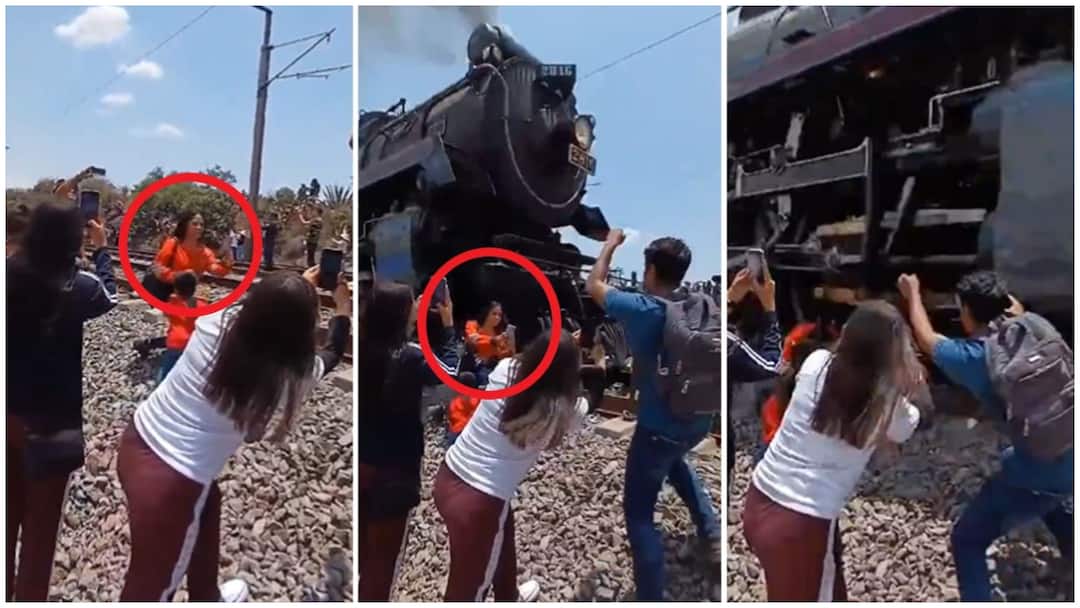 woman loses life trying to take selfie with train in Mexico Hidalgo Mexico Train Selfie: ట్రైన్‌తో సెల్ఫీ - ఇంతలోనే ఘోరం, వైరల్ అవుతోన్న వీడియో.. ఇంతకీ ఆమె పరిస్థితి ఎలా ఉంది?