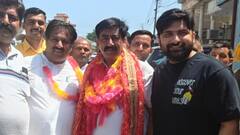 हिमाचल उपचुनाव में मिली जीत तो मां चिंतपूर्णी के दर्शन करने पैदल यात्रा पर निकले कांग्रेस MLA विवेक शर्मा