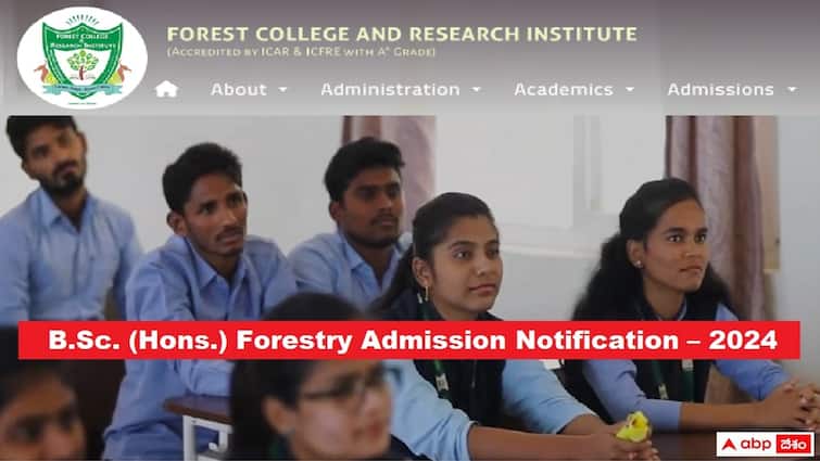 Forest College and Research Institute Hyderabad at Mulugu has released notification for admissions into B.Sc Hons Forestry course apply now FCRI Admissions: బీఎస్సీ ఫారెస్ట్రీ కోర్సులో ప్రవేశాలకు నోటిఫికేషన్ - దరఖాస్తు, ఎంపిక వివరాలు ఇలా