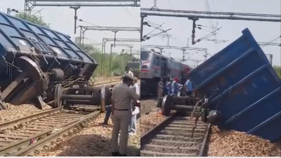 हरियाणा में पटरी से उतरे मालगाड़ी के डिब्बे, दिल्ली की तरह जा रही थी कोयले से भरी गाड़ी Haryana Goods Train Derailed Two coaches of goods train Accident in Faridabad हरियाणा में पटरी से उतरे मालगाड़ी के डिब्बे, दिल्ली की तरह जा रही थी कोयले से भरी गाड़ी