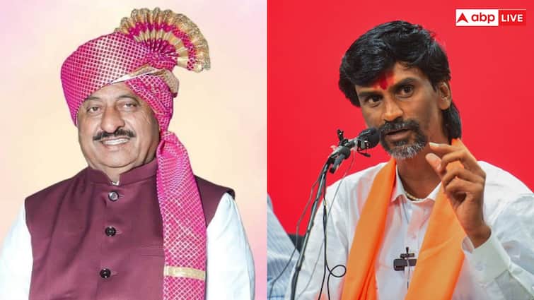 Ajit Pawar NCP MLA Babasaheb Patil Meets Maratha Reservation Hero Manoj Jarange before Assembly Elections 2024 महाराष्ट्र में सियासी हलचल, मनोज जरांगे से मिलने पहुंचे अजित गुट के विधायक, क्या है मामला?