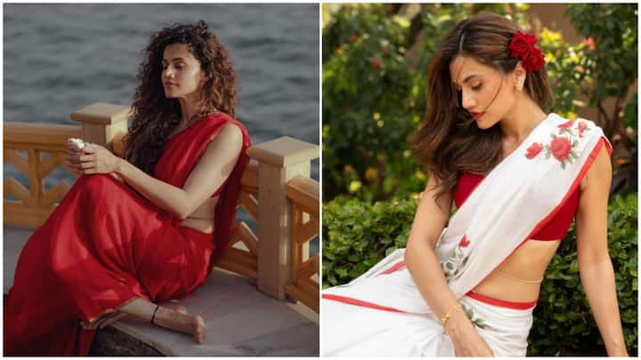 Taapsee Pannu is wowing fans and followers with her stunning pictures in a saree, in the recent pictures that she shared on Instagram.