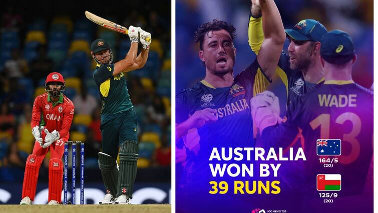 T20 WC 2024  Australia vs Oman Highlights Australia beat Oman by 39 runs T20 WC 2024, Aus vs Oman: ఒమన్‌ 