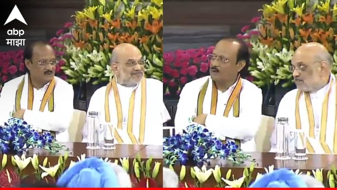 NDA parliamentary party meeting ajit pawar bjp tdp jdu nitish kumar chandrababu naidu narendra modi government formation संसदेच्या सेंट्रल हॉलमध्ये अजित पवारांना मानाचं पान, थेट अमित शाहांच्या उजव्या हाताला स्थान!