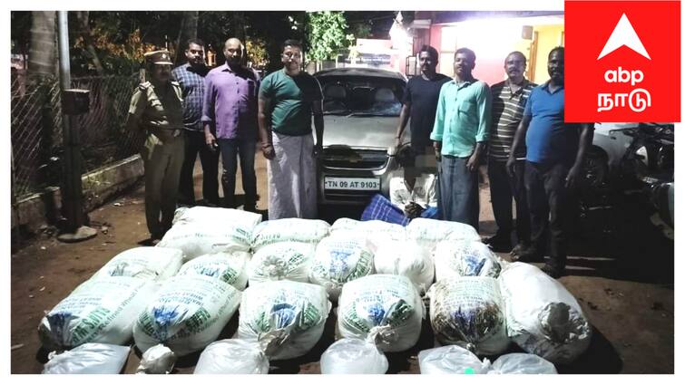 Mayiladuthurai crime 900 thousand liters of Pandi liquor and car caught - TNN காரில் கடத்தி வரப்பட்ட 900 லிட்டர் பாண்டி சாராயம் காருடன் பறிமுதல் - 3 பேர் கைது