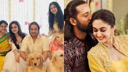 actor arjun daughter aishwarya arjun to marry actor thambi ramaiah son Aishwarya Arjun: அர்ஜூன் மகள் ஐஸ்வர்யா - தம்பி ராமயா மகன் உமாபதி திருமணக் கொண்டாட்டம்.. வைரல் ஃபோட்டோஸ்!