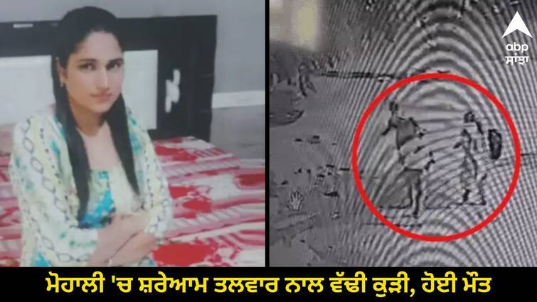 A girl was murdered in the middle of the road in mohali Crime News: ਮੋਹਾਲੀ 'ਚ ਸ਼ਰੇਆਮ ਤਲਵਾਰ ਨਾਲ ਵੱਢੀ ਕੁੜੀ, ਹੋਈ ਮੌਤ, ਲੋਕ ਬਣੇ ਰਹੇ ਬੁੱਤ !