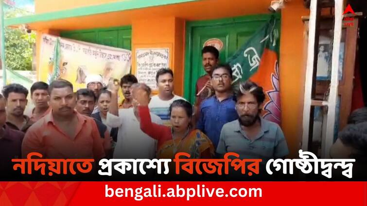 Loksabha Election 2024 Nadia News BJP Inner clash in Nadia workers protest against North Nadia District President BJP Rift In Nadia: নদিয়ায় প্রকাশ্যে বিজেপির গোষ্ঠীদ্বন্দ্ব, কৃষ্ণনগরের প্রার্থীকে হারানোর অভিযোগ জেলা সভাপতির বিরুদ্ধে