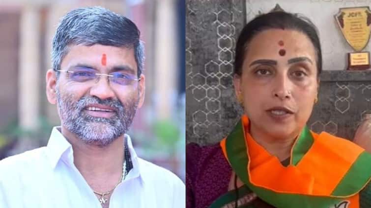 Chitra Wagh allegation Nilesh Lanke supporter Rahul Zaware abused a pregnant woman Ahmednagar Maharashtra Marathi News ये जंगलराज नही चलेगा! राहुल झावरेकडून गर्भवती महिलेवर हल्ला, चित्रा वाघ यांचा गंभीर आरोप, लंकेंनाही डिवचलं