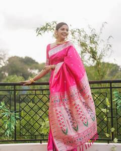 Pooja Sawant : गुलाबी साडी अन् दिसते मी भारी...! पूजा सांवतचा पारंपारिक लूकमधला मोहक अंदाज