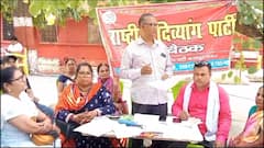 कानपुर में पेंशन के लिए दिव्यांगों ने भरी हुंकार, आंदोलन की दी चेतावनी, देखें तस्वीरें