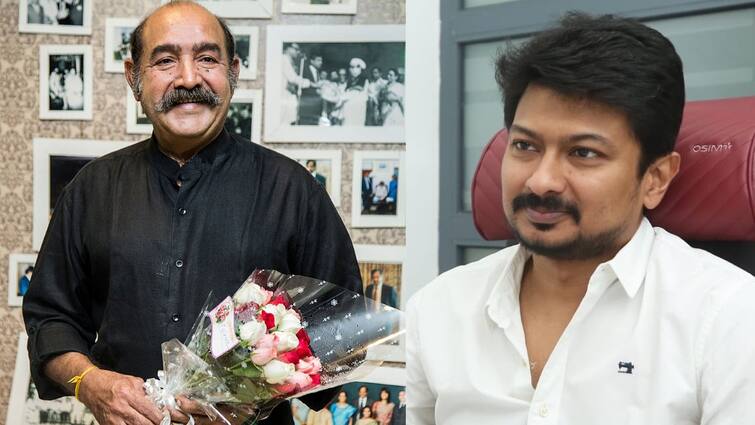 Actor vijayakumar praises tamilnadu chief minister mk Stalin and minister udhayanidhi Stalin at kalaignar nootraandu exhibition Udhayanidhi Stalin:  வருங்காலத்தில் உதயநிதி ஸ்டாலின்! - நடிகர் விஜயகுமார் புகழாரம்!