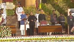 PM Narendra Modi :'मी नरेंद्र दामोदरदास मोदी...' मोदींनी तिसऱ्यांदा घेतली पंतप्रधान पदाची शपथ; पाहा फोटो