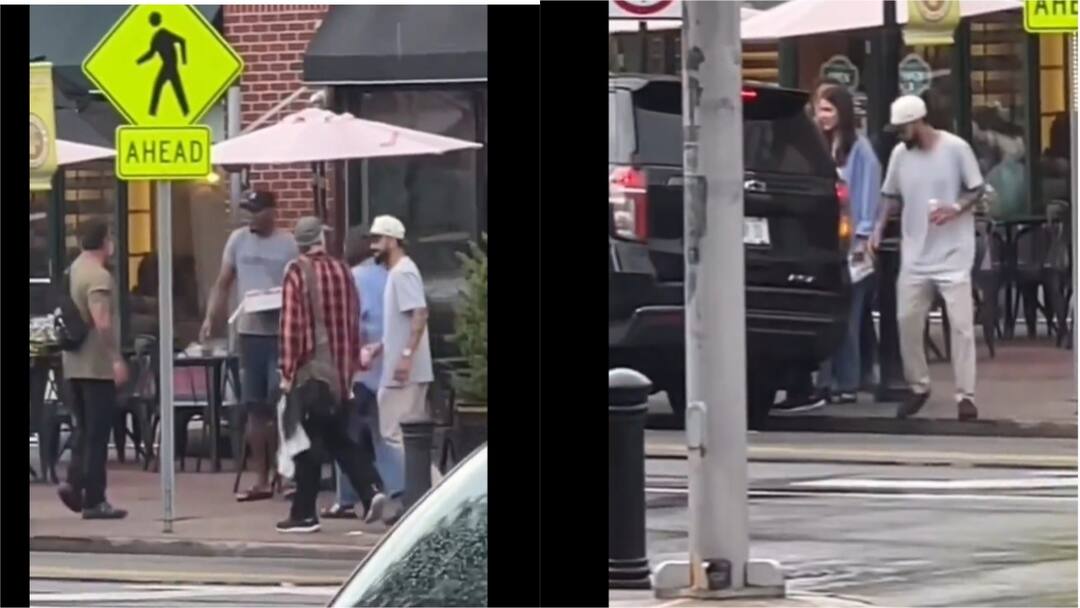 IND vs PAK:  கையில் காஃபி! அருகில் அனுஷ்கா! நியூயார்க்கில் உலா வரும் கோலி!