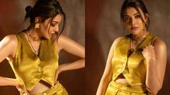 Kajal Aggarwal Photos : தங்க தாமரை மகளே.. நடிகை காஜலின் மிளிரும் கிளிக்ஸ்!