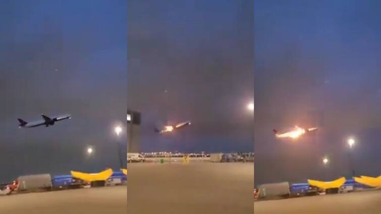 Air Canada Plane Catches fire after taaking off from Toronto Pearson International Airport 389 Passengers land Safely  उड़ान भरते ही फ्लाइट में लगी आग, मच गई अफरा-तफरी, करानी पड़ी इमरजेंसी लैंडिंग