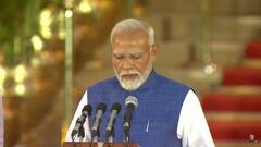 PM Narendra Modi :'मी नरेंद्र दामोदरदास मोदी...' मोदींनी तिसऱ्यांदा घेतली पंतप्रधान पदाची शपथ; पाहा फोटो