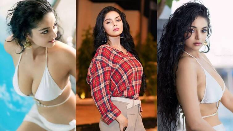actress sanam shetty revealed her bikini photos viral in social media Sanam Shetty: உச்சகட்ட கவர்ச்சி.. ரசிகர்களை கவரும் சனம் ஷெட்டி.. இணையத்தில் போட்டோஸ் வைரல்!