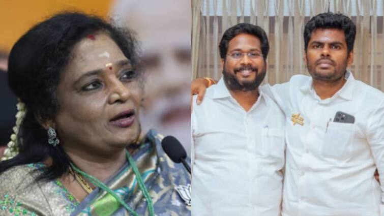 Tiruchi Suriya replied to bjp tn former leader tamilisai soundararajan statement TN BJP: தமிழக பாஜகவில் அடுத்த பிரச்னை.. தமிழிசைக்கு திருச்சி சூர்யா பதிலடி.. கமலாலயம் ஷாக்!