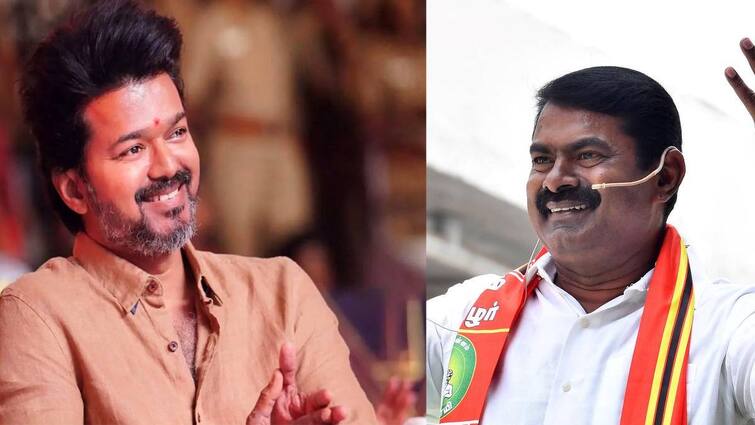 NTK Seeman said Thanks to Tamilaga vettri Kazhagam Leader Vijay for his wishes Seeman - Vijay: ஆருயிர் தம்பிக்கு நன்றி! விஜய்க்கு சீமான் சொன்ன பதில்.. அப்ப 2026-இல் கூட்டணி உறுதியா?
