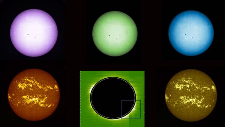 Aditya L1 Reveals Stunning Solar Storms Sun Spots ISRO Shares Captivating Photos SoLEXS HEL1OS Sensors Aditya-L1: SUIT And VELC Payloads Capture Spectacular Images Of Sun After Major Solar Storms. Know More