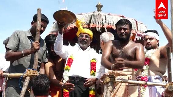 Thirumavalavan : பரிவட்டம் கட்டி... கோபுரம் ஏறிய திருமா! ஆர்ப்பரித்த மக்கள்