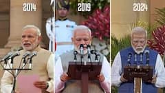 PM Modi: પહેલી, બીજી અને ત્રીજીવાર.... નરેન્દ્ર મોદીના વડાપ્રધાન બનવા દરમિયાનની આઇકૉનિક મૉમેન્ટની તસવીરો......
