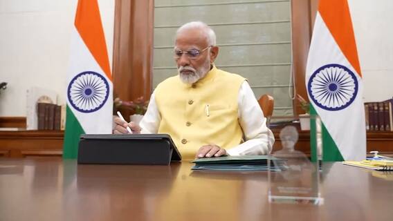 Narendra Modi Took Charge AS PM | మూడోసారి ప్రధానిగా బాధ్యతలు స్వీకరించిన మోదీ | ABP Desam