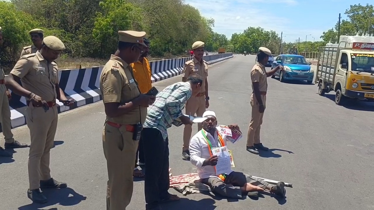 ஆட்டை வெட்டி துன்புறுத்துகிறார்கள், தனியாக போராட்டத்தில் இறங்கிய பாஜக ஆதரவாளர் ? - செங்கல்பட்டில் நடந்தது என்ன ?