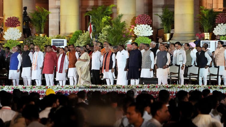 Modi Cabinet 2024 PM Narendra Modi Cabinet Portfolio Announcement Home Defence Finance External Affairs and Railways Full list of cabinet ministers Modi Cabinet 2024: PM's Core Team Retains Home, Defence, Finance, External Affairs — Check Full List