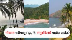 Travel : गोव्यात गर्दीपासून दूर, 'हे' समुद्र किनारे माहीत आहेत? जिथे गेल्यानंतर मन:शांती मिळेल