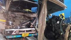 Accident: ताबा सुटला, टेम्पोची पुढच्या गाडीला जोरदार धडक; मुंबई-पुणे एक्सप्रेसवेवर भीषण अपघात