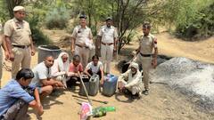 गुरुग्राम पुलिस का शराब तस्करों पर एक्शन, ड्रोन से रेकी कर कच्ची शराब बनाने की भठ्ठी का भंडाफोड़