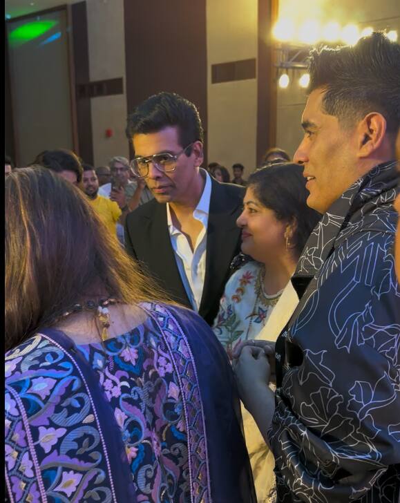 Sharmila Thackeray Raj Thackeray Wife with Karan Johar and Manish ...