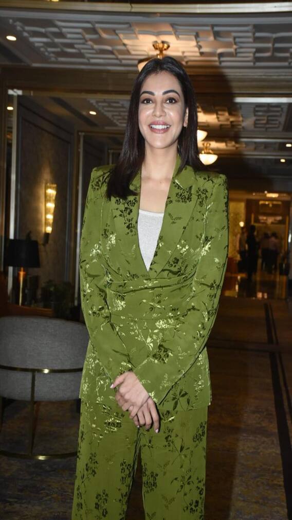 Kajal Aggarwal Makes An Edgy Statement In Pantsuit