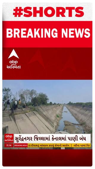 Surendranagar News । સુરેન્દ્રનગર જિલ્લામાં કેનાલમાં પાણી બંધ  થતા ખેડૂતો ચિંતામાં