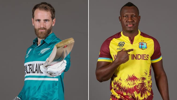WI vs NZ T20 World Cup 2024 Match Preview Playing 11 Pitch Weather Head To Head West Indies vs New Zealand WI vs NZ T20 World Cup 2024 Match Preview: Probable Playing 11s, Pitch & Weather Report, Head-To-Head Record & More