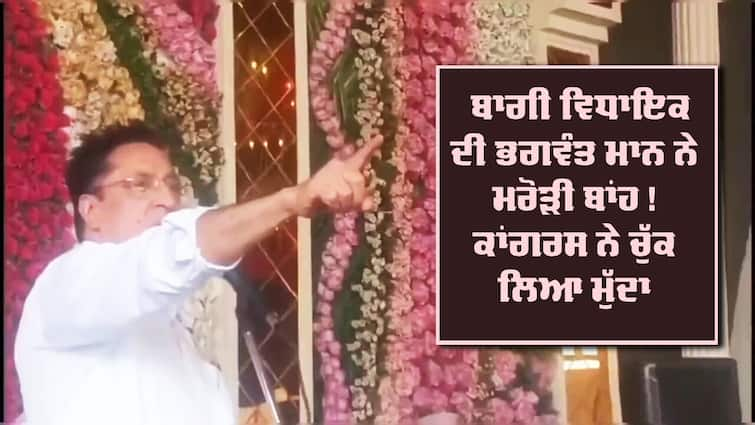 AAP strangulates the voice of dissent within the party: Bajwa Punjab News: ਬਾਗੀ ਵਿਧਾਇਕ ਦੀ ਭਗਵੰਤ ਮਾਨ ਨੇ ਮਰੋੜੀ ਬਾਂਹ ! ਕਾਂਗਰਸ ਨੇ ਚੁੱਕ ਲਿਆ ਮੁੱਦਾ, ਕਿਹਾ ਸਰਕਾਰ ਦੀ ਪੋਲ ਖੋਲ੍ਹਣ ਵਾਲੇ MLA 'ਤੇ ਹੀ ਕਾਰਵਾਈ 