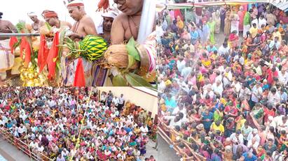 kanchipuram Adhi kamakshi temple kumbabishekam  held on today tnn “ஓம் சக்தி ஓம் சக்தி ஓங்கி ஒலித்த கோஷம்..” -  ஆதி காமாட்சி அம்மன் கோயில் மகா கும்பாபிஷேகம்..!
