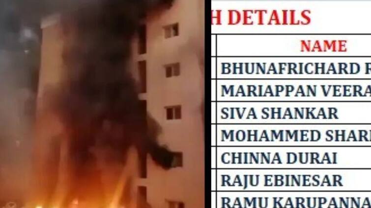 Kuwait fire death toll of Tamils ​​rises to 7 details released by minister senji masthan Kuwait Fire Death: குவைத் தீ விபத்தில் தமிழர்கள் 7 பேர் உயிரிழப்பு: 8 பேர் நிலை என்ன?