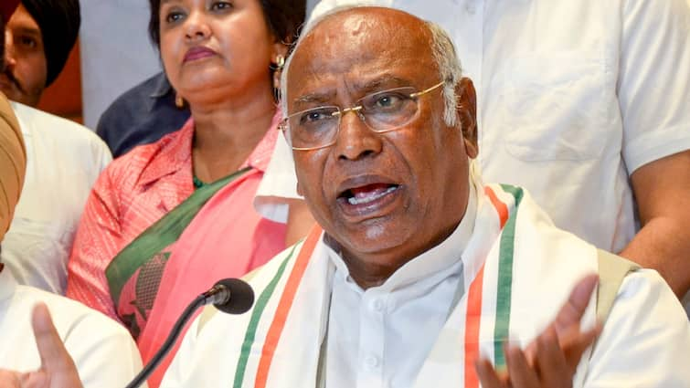 Congress Chief Kharge Calls for Restoration Of Gandhi, Ambedkar Statues In Parliament Complicated