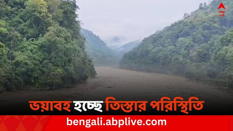 Due to Heavy rain in Sikkim,  Water level increasing in Teesta river near Jalpaiguri Teesta River: জলপাইগুড়িতে রেকর্ড বৃষ্টিপাত,  ক্রমশ বাড়ছে তিস্তার জলস্তর